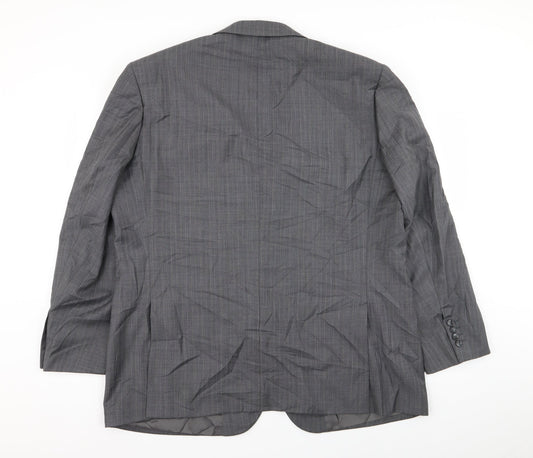 Mens UK Size 46 Brook Taverner Regular Grey Suit Jacket
