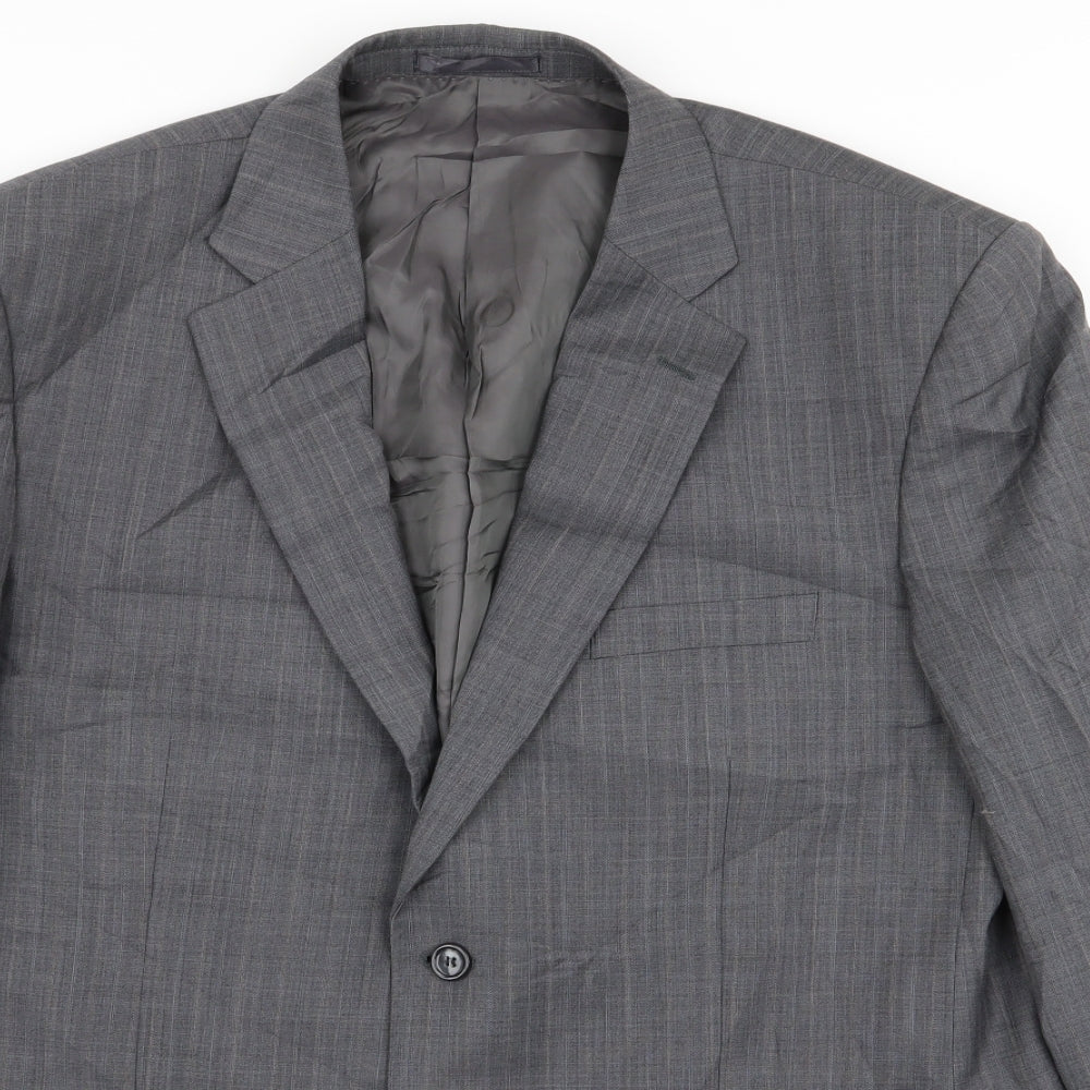 Mens UK Size 46 Brook Taverner Regular Grey Suit Jacket