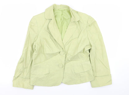 F&F Womens Green   Jacket Blazer Size 14