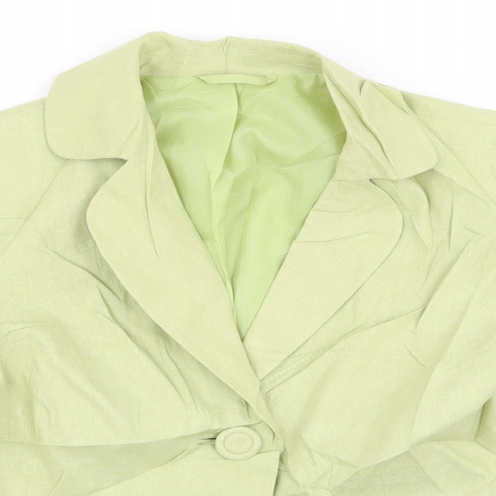 F&F Womens Green   Jacket Blazer Size 14