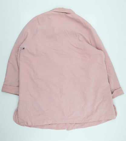 Womens UK Size 3XL Preworn Pink Overcoat