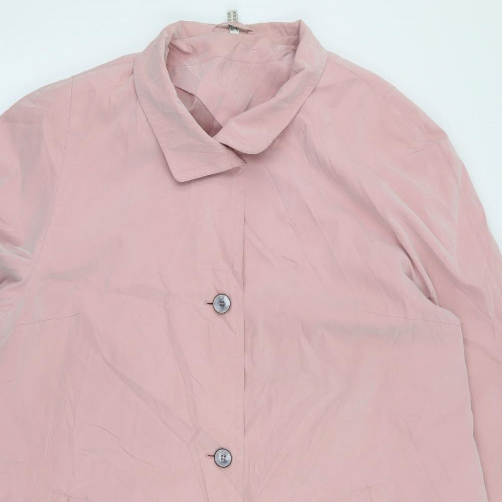 Womens UK Size 3XL Preworn Pink Overcoat