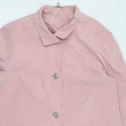 Womens UK Size 3XL Preworn Pink Overcoat