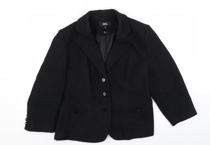 M&S Womens Black   Jacket Blazer Size 16