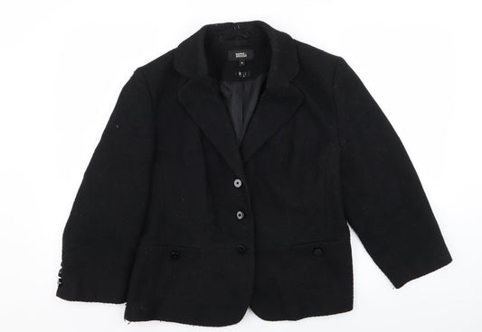 M&S Womens Black   Jacket Blazer Size 16