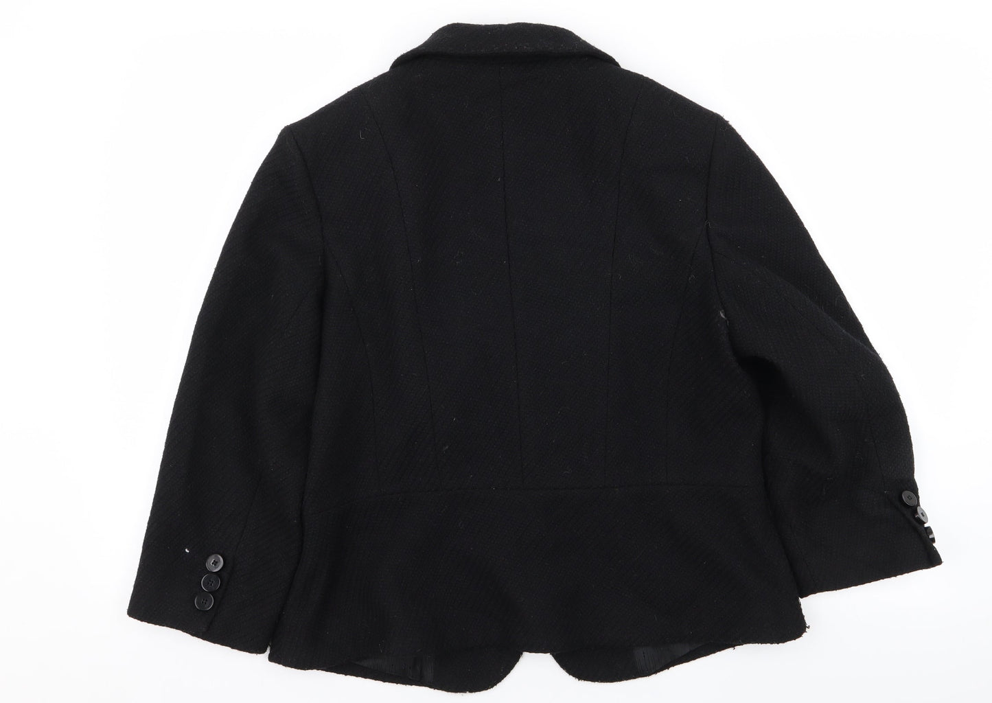 M&S Womens Black   Jacket Blazer Size 16