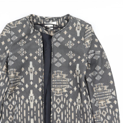 H&M Womens Multicoloured Geometric  Jacket Blazer Size 6