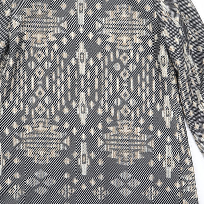 H&M Womens Multicoloured Geometric  Jacket Blazer Size 6