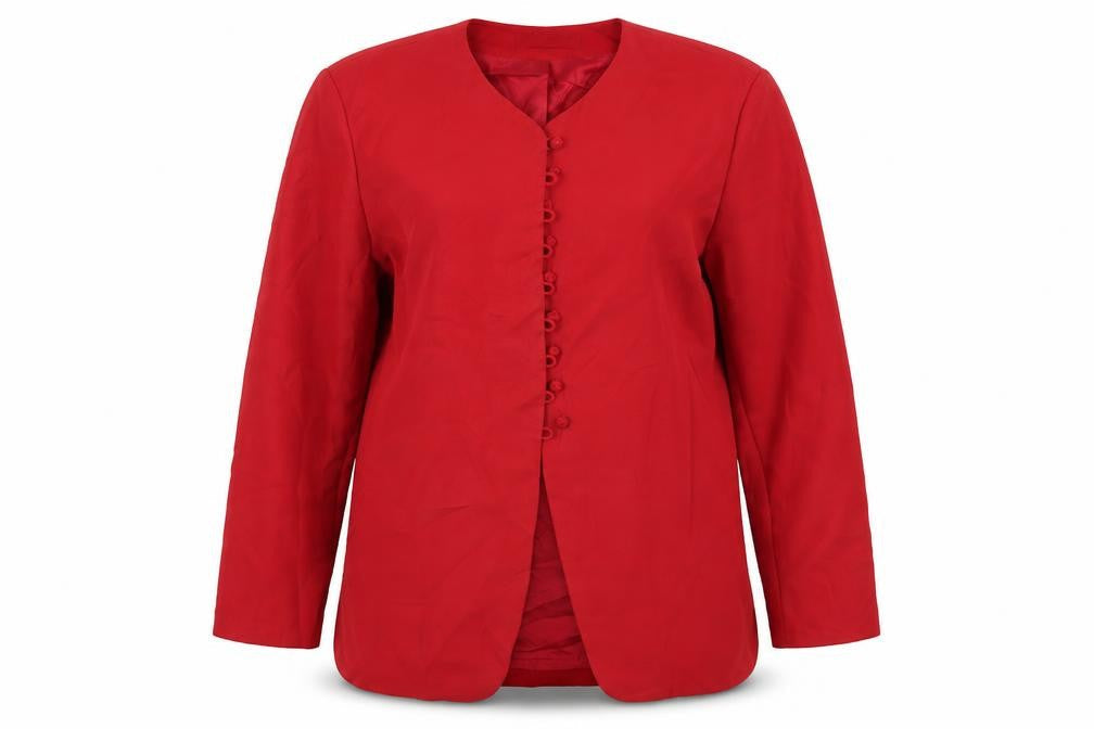 Womens UK Size 12 Preworn Regular Red Blazer