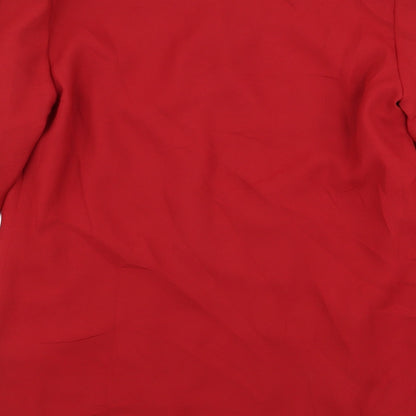 Womens UK Size 12 Preworn Regular Red Blazer