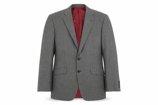 Mens UK Size 40 Alfred Brown Regular Grey Suit Jacket