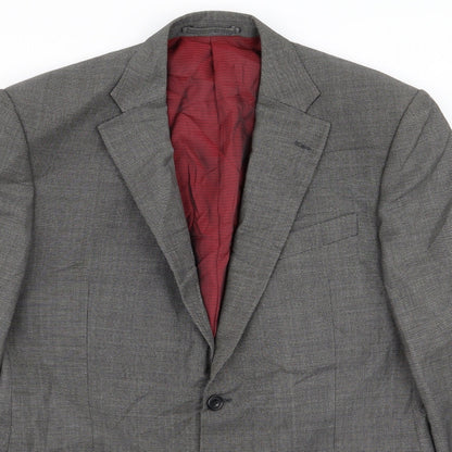 Alfred Brown Mens Grey   Jacket Blazer Size 40