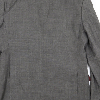 Alfred Brown Mens Grey   Jacket Blazer Size 40