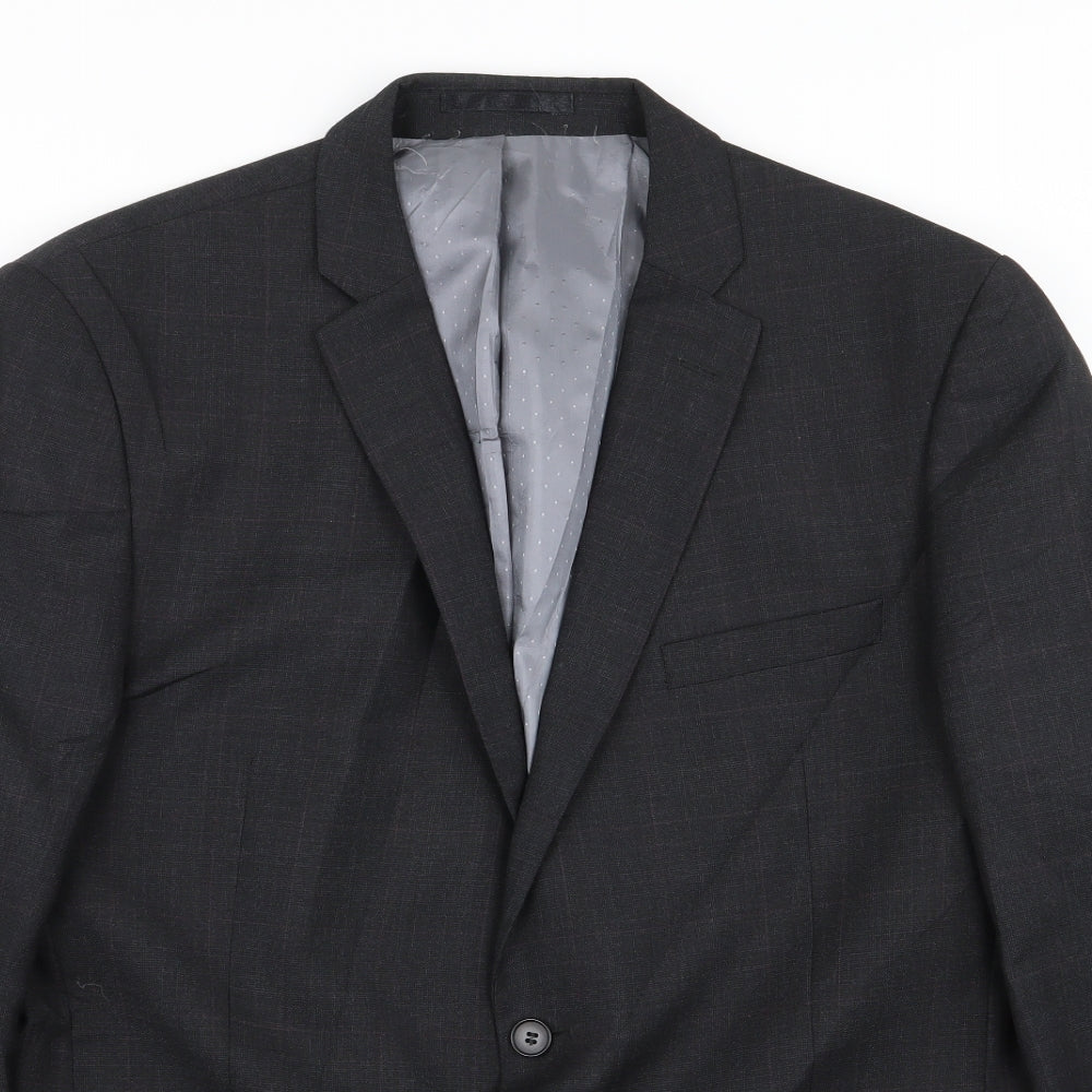 Mens UK Size 44 tom english Regular Grey Suit Jacket