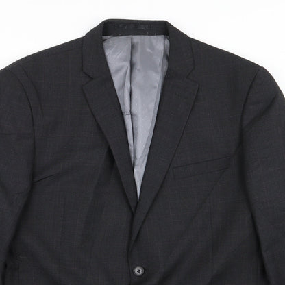 Mens UK Size 44 tom english Regular Grey Suit Jacket