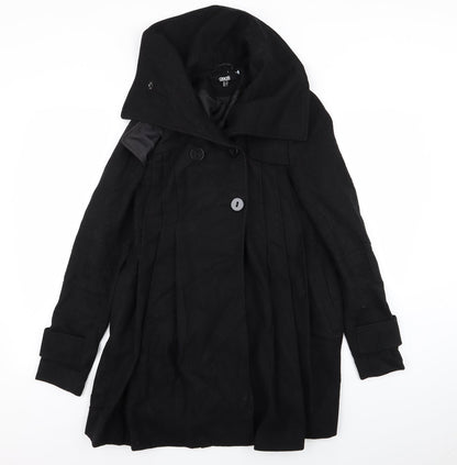 Womens UK Size 8 ASOS Black Overcoat