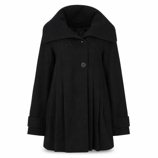 Womens UK Size 8 ASOS Black Overcoat