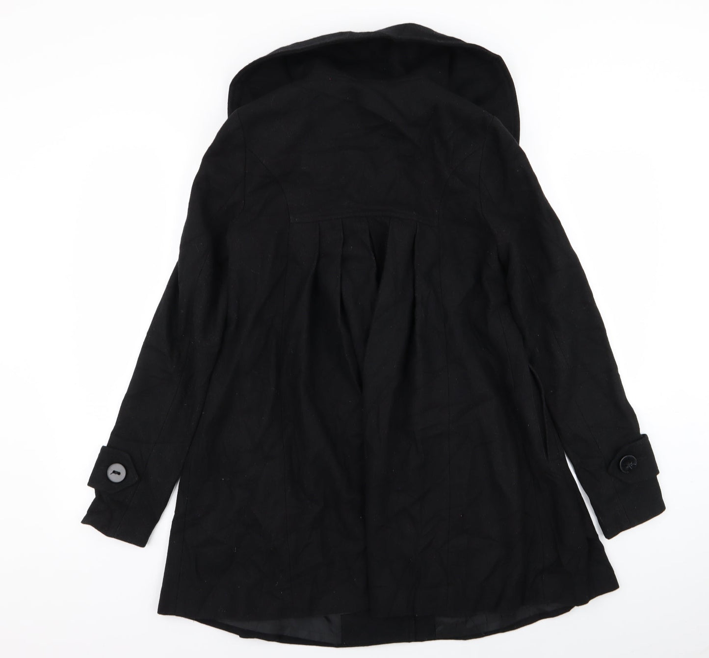 Womens UK Size 8 ASOS Black Overcoat