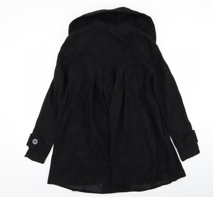Womens UK Size 8 ASOS Black Overcoat