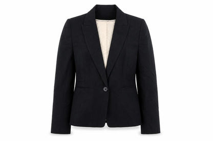 Womens UK Size 10 M&s Regular Black Blazer