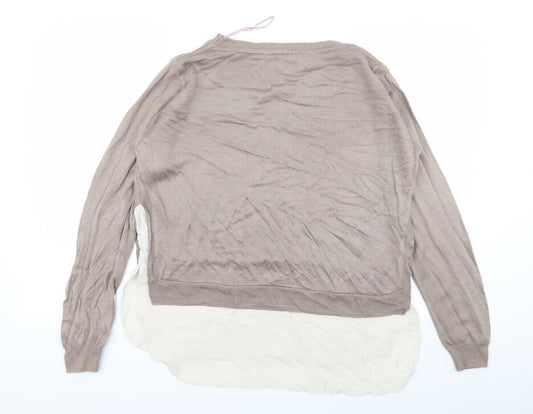 Asda George Womens Beige   Pullover Jumper Size 14
