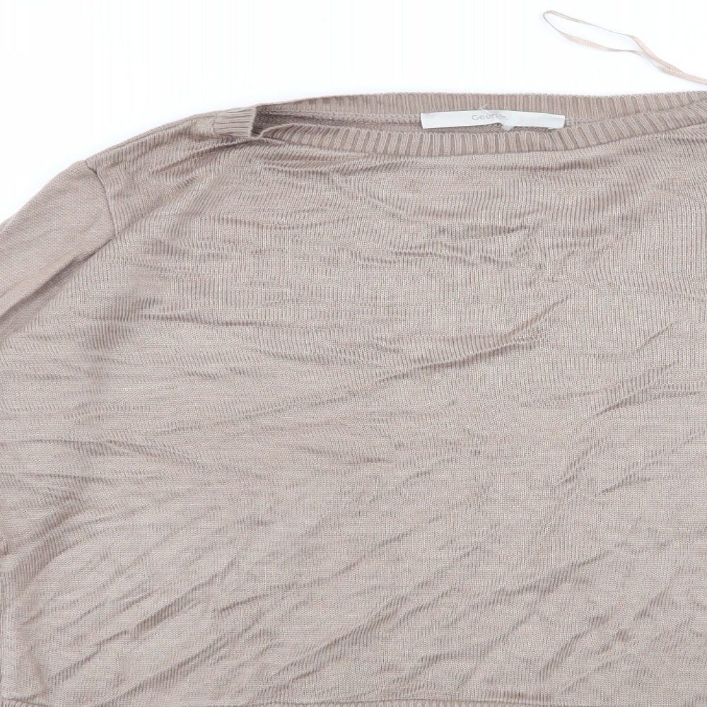 Asda George Womens Beige   Pullover Jumper Size 14