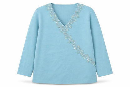 Womens UK Size M Avant Garde Blue Pullover Jumper