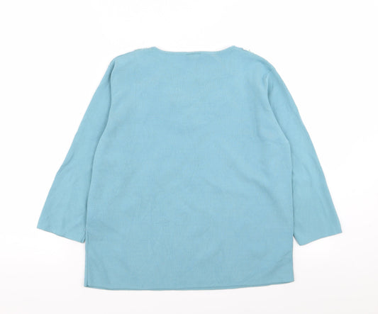 Avant Garde Womens Blue   Pullover Jumper Size M