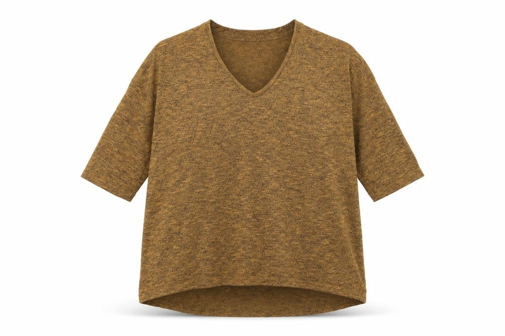 Womens UK Size S New Look Brown Basic T-Shirt