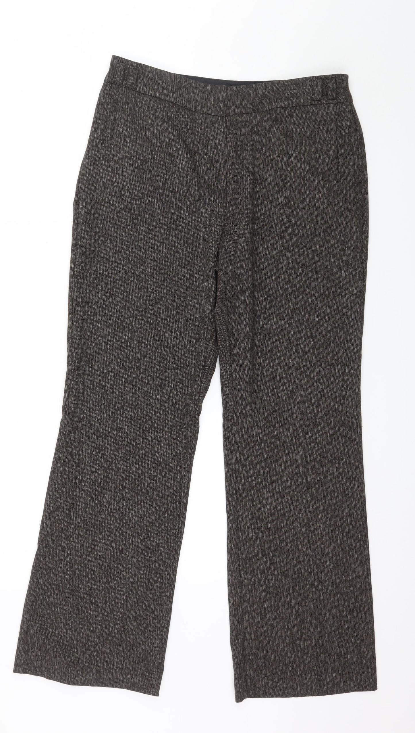 David Emmanuel Womens Brown   Trousers  Size 12 L20 in