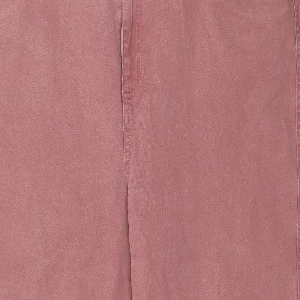 F&F Womens Pink  Denim Straight Jeans Size 36 in L27 in