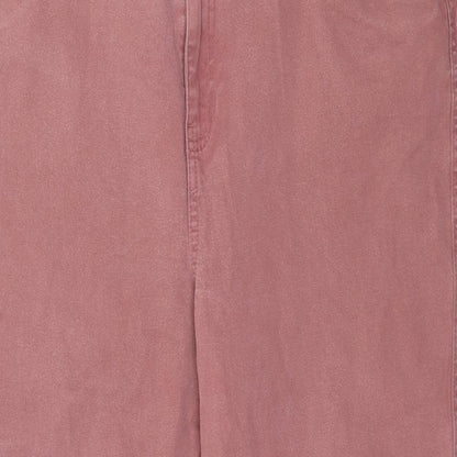 F&F Womens Pink  Denim Straight Jeans Size 36 in L27 in