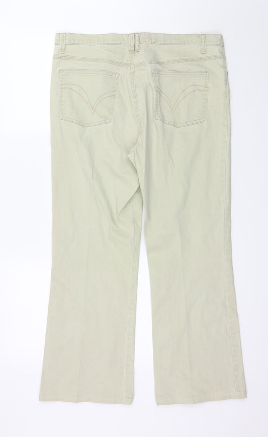 Womens UK Size 36 in Papaya Regular Fit Straight Green Jeans