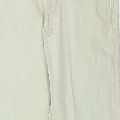 Womens UK Size 36 in Papaya Regular Fit Straight Green Jeans