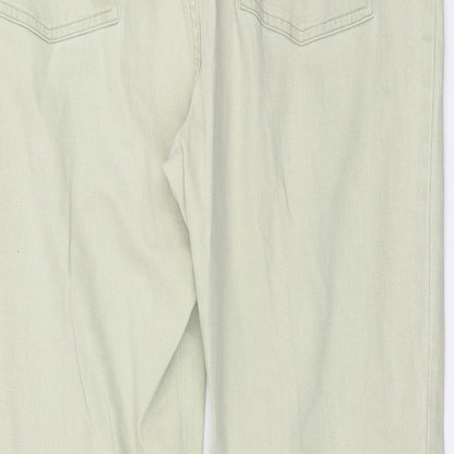 Womens UK Size 36 in Papaya Regular Fit Straight Green Jeans