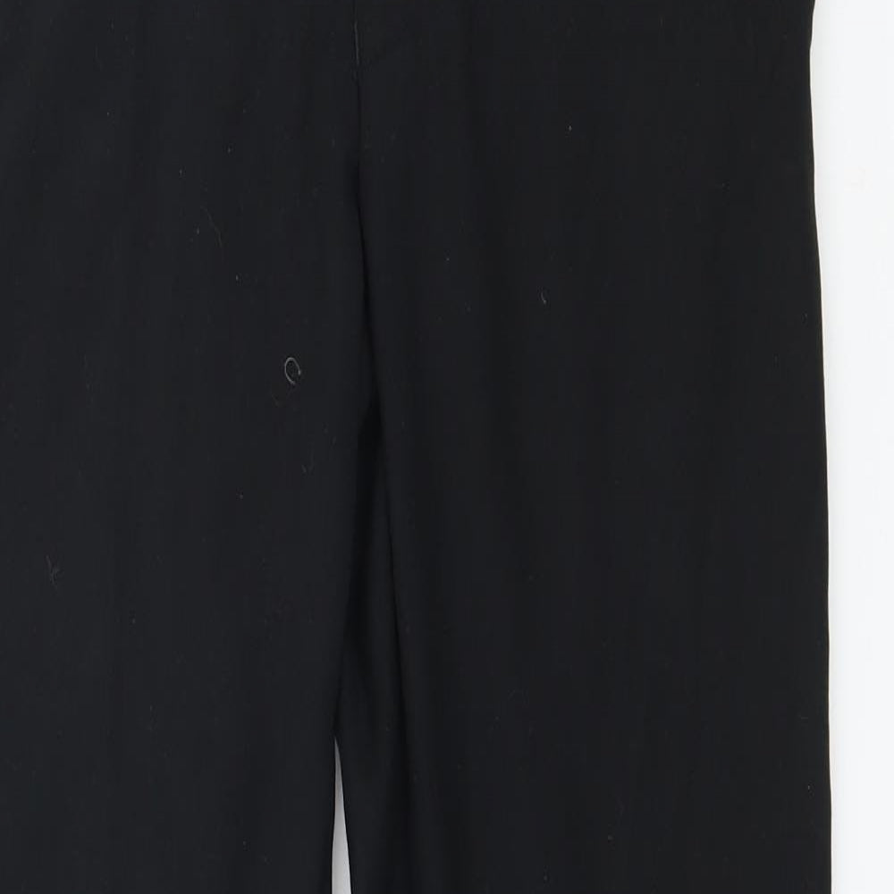Mens UK Size 30 in Topman Regular Fit  Black Trousers