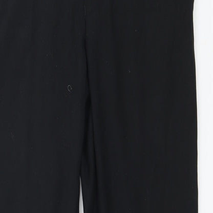 Mens UK Size 30 in Topman Regular Fit  Black Trousers