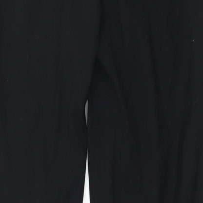 Mens UK Size 30 in Topman Regular Fit  Black Trousers