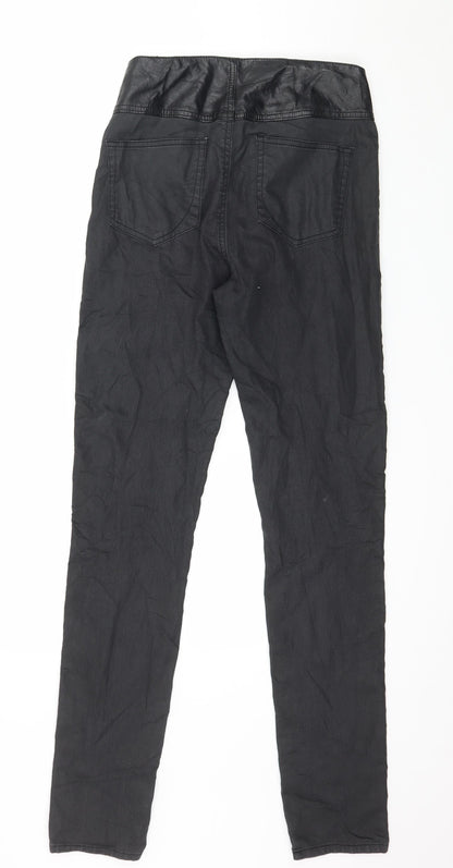 Womens UK Size 8 VERO MODA Regular Fit Skinny Black Jeans