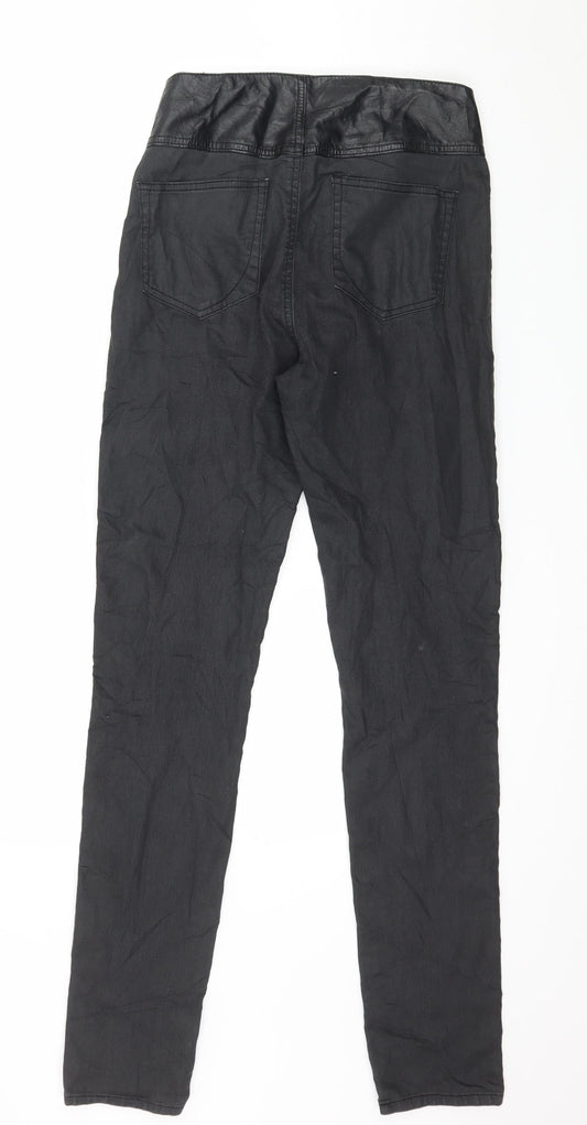 Womens UK Size 8 VERO MODA Regular Fit Skinny Black Jeans
