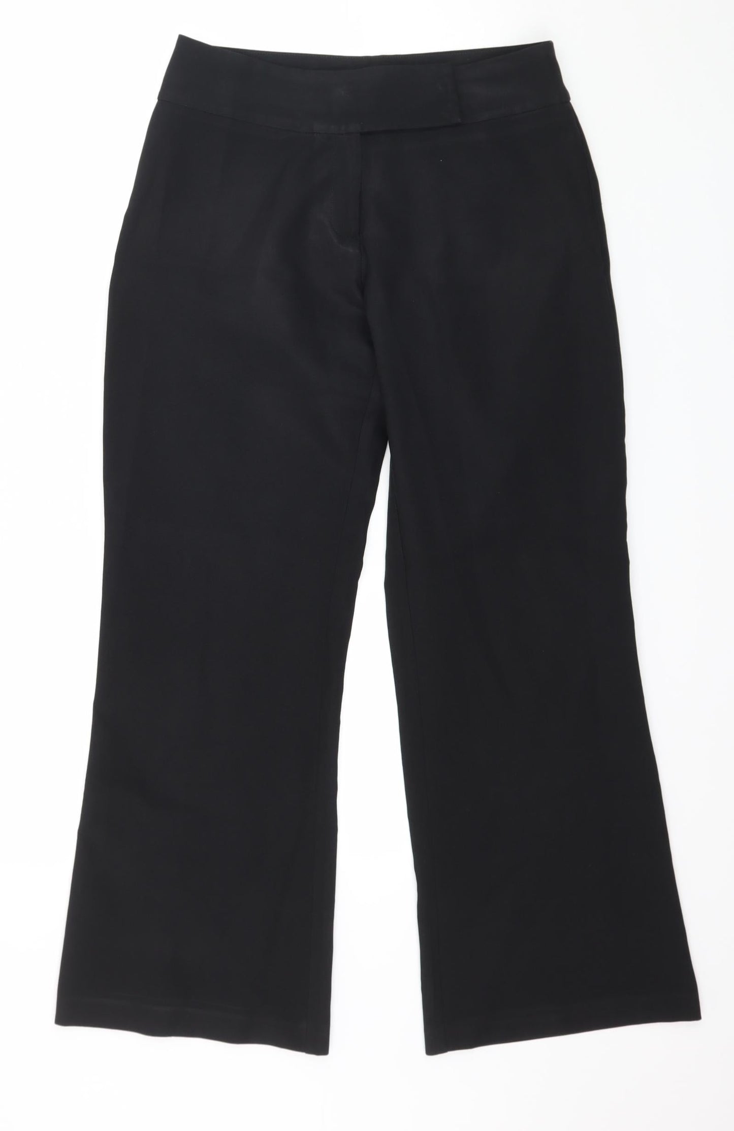 Womens UK Size 10 F&F Regular Fit  Black Trousers