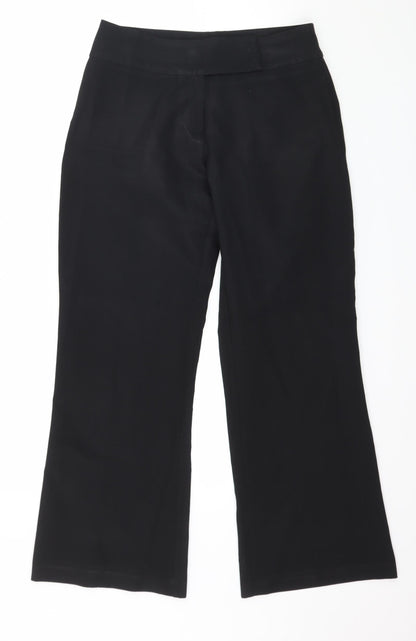 Womens UK Size 10 F&F Regular Fit  Black Trousers