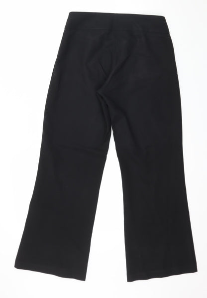 Womens UK Size 10 F&F Regular Fit  Black Trousers