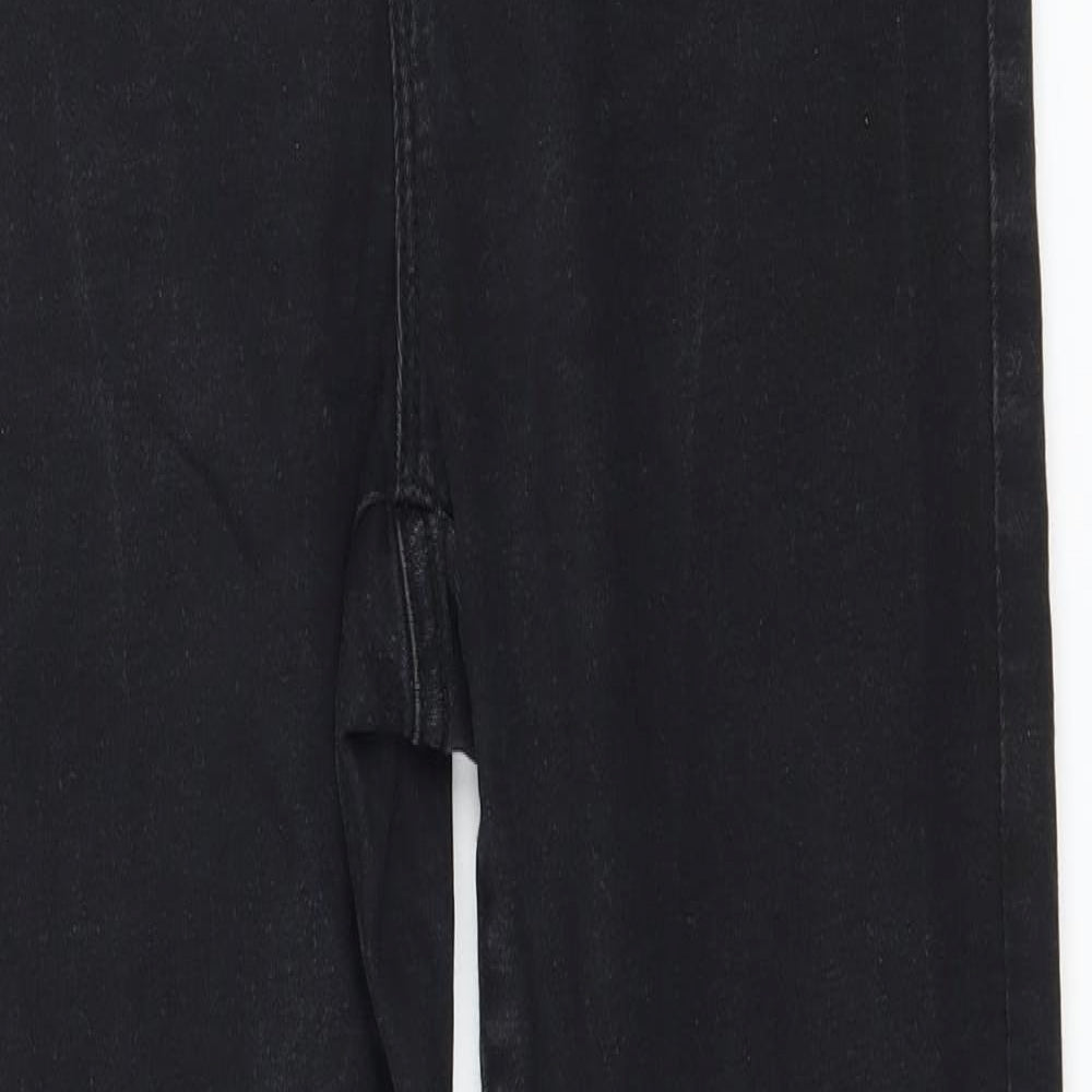 Denim & Co. Womens Black  Denim Skinny Jeans Size 12 L28 in
