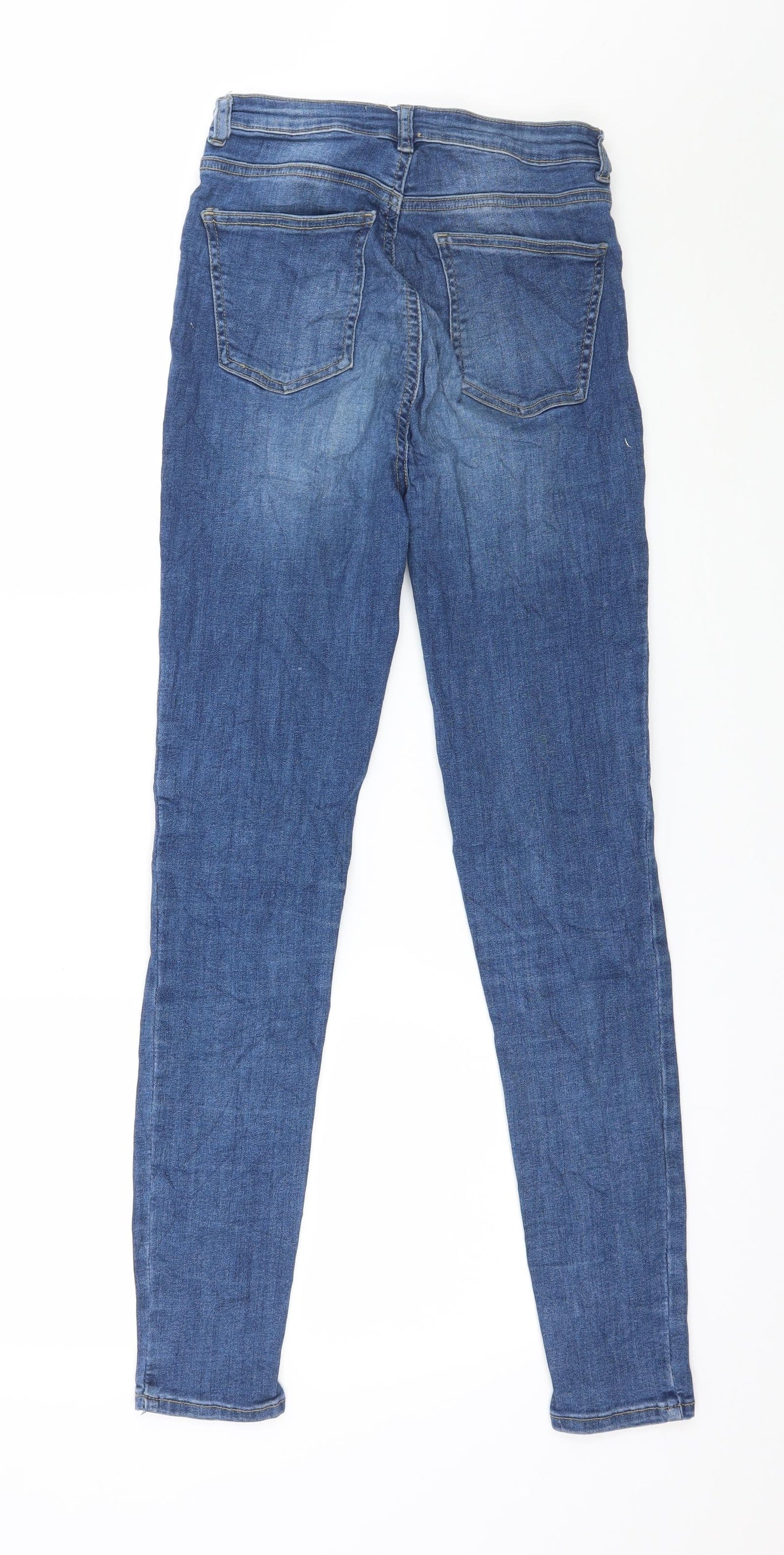 Womens UK Size 10 TALLY WEiJL Regular Fit Skinny Blue Jeans