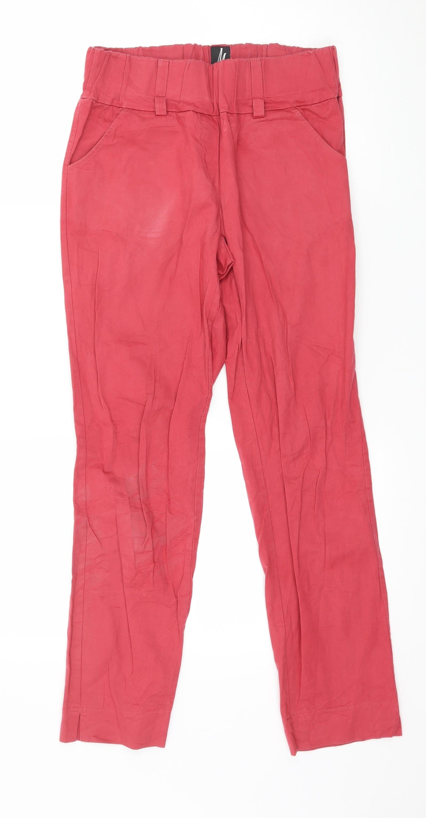 Malgrau Womens Pink   Trousers  Size S L27 in
