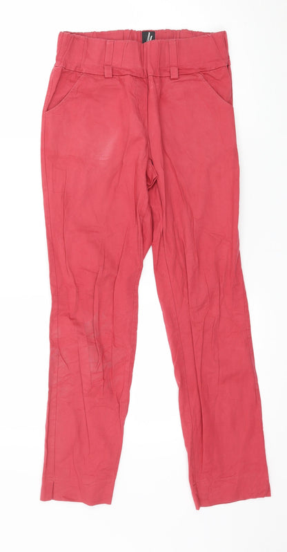 Malgrau Womens Pink   Trousers  Size S L27 in