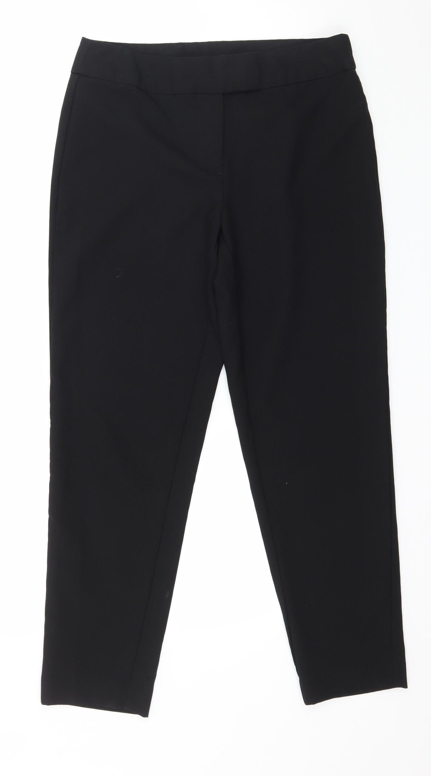 Womens UK Size 30 in Preworn Regular Fit  Black Trousers
