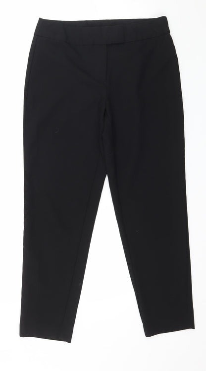 Womens UK Size 30 in Preworn Regular Fit  Black Trousers