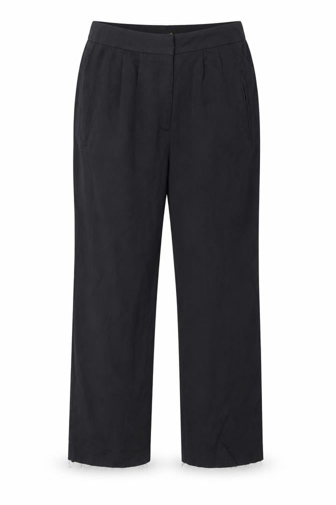 Womens UK Size 10 Lipsy Regular Fit  Black Trousers